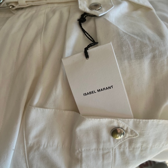 Size 8 Isabel Marant 100% cotton pants. High rise, deep pockets & super classy! - Picture 8 of 11
